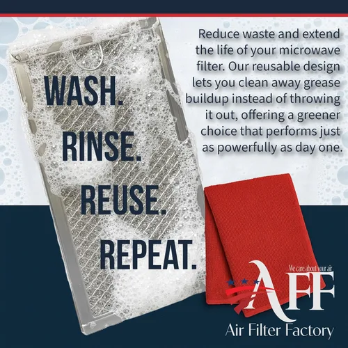 Vista 7 de Air Filter Factory Reemplazo para W10208631A, AP5617368 Whirlpool 5.87 x 13 x 0.09 pulgadas Filtro de malla de grasa de aluminio para horno