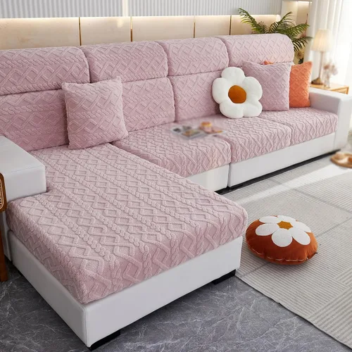 Vista 15 de Funda de almohada universal para sofá, 18 x 18 pulgadas, fundas de almohada resistentes al desgaste, funda de almohada elástica gruesa para sofá