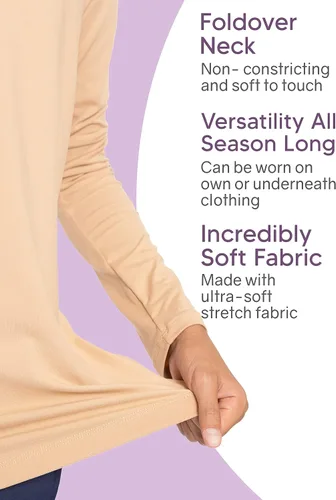 Vista 4 de Oh So Soft - Cuello alto de poliéster y elastano de manga larga para niño