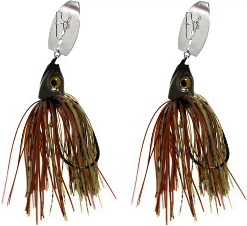 Vista 11 de Reaction Tackle Tungsten Bladed Jig Heads - Swimbait Fishing Jigs for Large and Smallmouth Bass, Trout, Walleye - Bass Fishing Lures Make a Chatter