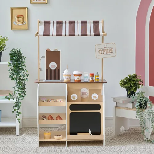 Vista 3 de Teamson Kids Espresso Treats - Soporte de madera para café