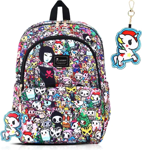 Vista 13 de Tokidoki Mochila con llavero Unicorno linda mochila de viaje para laptop para mujer, bolsa casual, mochila ligera, mochila de día