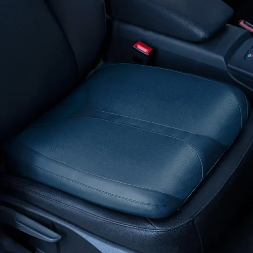 Vista 13 de Cojín de asiento de espuma viscoelástica de cuero para coches para personas bajas, para aliviar el dolor de cadera (coccis/cóccix) y de espalda