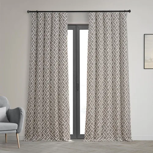 Vista 25 de HPD Half Price Drapes Cortinas florales de algodón de lujo con estampado de 84 pulgadas de largo (1 panel), modernas cortinas de oscurecimiento
