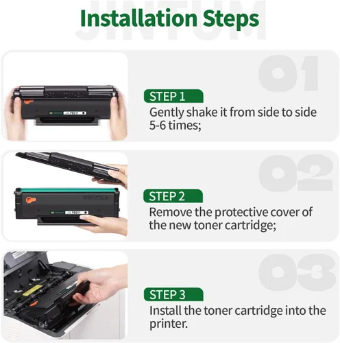 Vista 6 de JINTUM PB-211 - Cartucho de tóner compatible con Pantum PB-211 PB-211EV para impresora P2502W M6552NW M6600NW P2500W M6602NW M6550NW (paquete de 4)
