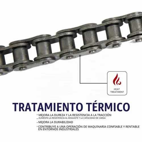 Vista 2 de 25H Cadena de rodillos de alta resistencia, 3 pies, con un enlace conector