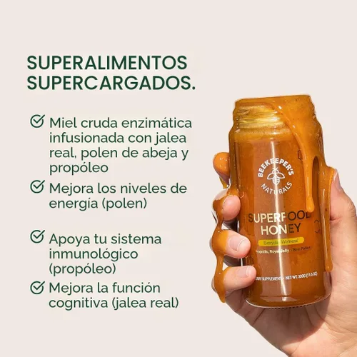 Vista 5 de BEEKEEPER'S NATURALS B.Powered - Alimenta tu cuerpo y mente, ayuda con el apoyo inmunológico, claridad mental, energía mejorada y rendimiento