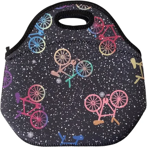 Vista 15 de Wrapables® Bolsa de almuerzo de neopreno aislada, plátanos