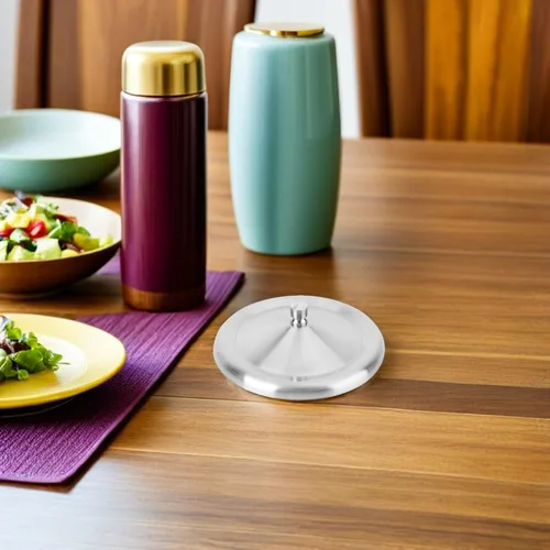 Vista 6 de Cabilock Tapa de taza de acero inoxidable de 4.8 pulgadas, resistente a fugas, para café, té, tapa portátil de retención de calor, para uso en casa