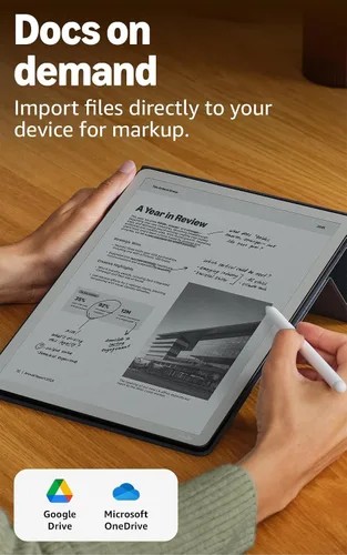 Vista 6 de Amazon Kindle Scribe de 32 GB (último modelo) — Pantalla tipo papel de 11″ con luz frontal — Más delgado, ligero y rápido — Escribe en el cuaderno