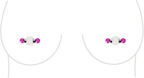 Vista 16 de Anillo de Pezón Falso Sin Perforación Barbell Stud Piercing Falso Joyería Corporal Para Mujeres