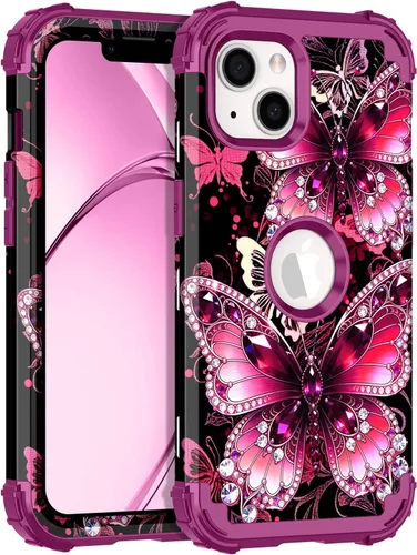 Vista 14 de Rancase Funda para iPhone 11, tres capas de alta resistencia a prueba de golpes, protección de plástico duro + funda protectora de goma de silicona