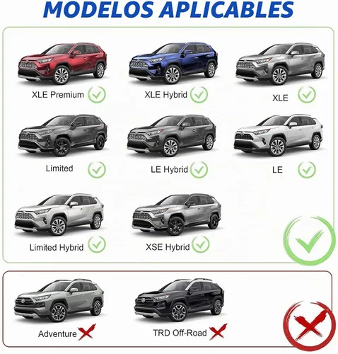 Vista 2 de Cesta de carga para portaequipajes para Toyota RAV4 RAV-4 2019-2025 Not Fit for Adventure/TRD Off-Road, Load-Bearing 250LBS, Aluminum Black