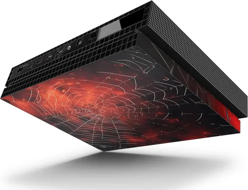Vista 3 de Calcomanía para consola Xbox ONE X Spider + 2 fundas de controlador