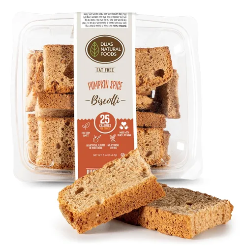 Vista 23 de DIJAS Natural Food s, Galleta de biscotti sin grasa, ingredientes naturales sin conservantes, delicioso aperitivo bajo en calorías (5 onzas)