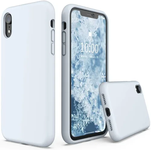 Vista 13 de SURPHY - Carcasa de silicona para iPhone XR, suave, a prueba de golpes, con forro de microfibra, compatible con iPhone XR (2018) de 6.1 pulgadas