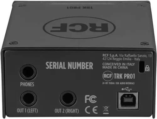 Vista 4 de RCF Interfaz de audio USB TRK PRO1