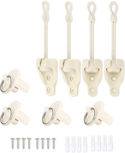 Vista 19 de Coolaroo - Piezas de repuesto para atar sombra y tapa de extremo con kit de anillo, resistencia a la intemperie, compatible con persianas