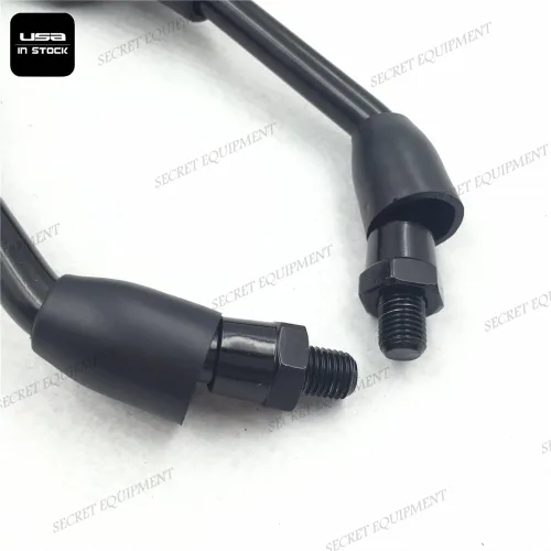 Vista 4 de semt- motocicleta negro izquierda y derecha Retrovisor Espejos para Kawasaki Z1000 Z750 KLE VERSYS 650 ZRX1100 ZRX1200 er6b/ER-6 N Zephyr 1100/750