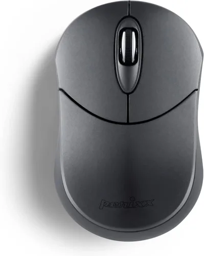 Vista 13 de Perixx PERIMICE-802B - Mouse inalámbrico Bluetooth, diseño portátil para Windows, iOS y tabletas Android, goma negra
