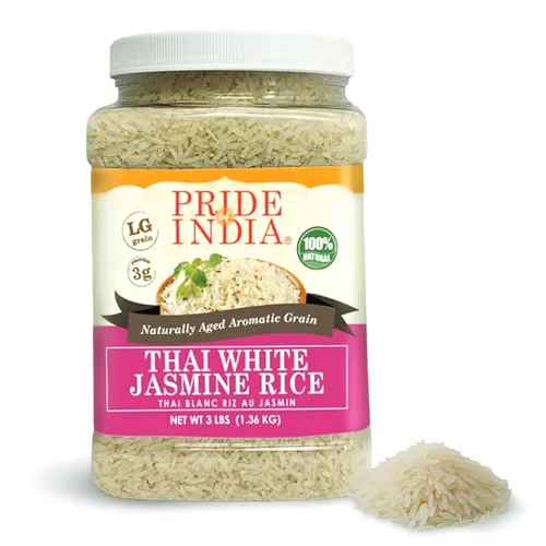 Vista 12 de Pride Of India - Arroz Basmati marrón extra largo - Grano saludable envejecido naturalmente, tarro de 1.5 libras