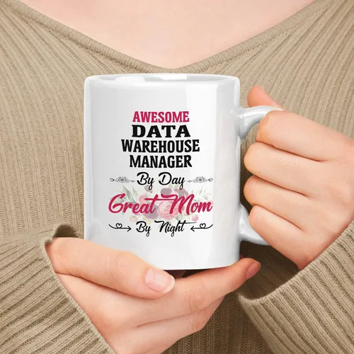 Vista 59 de Regalo para el desarrollador de backend 11oz, 15oz taza de cerámica blanca, regalo para madre impresionante () Por día, gran mamá por la noche