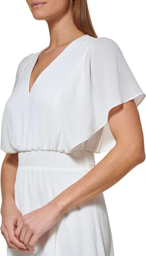 Vista 2 de DKNY Vestido de punto sin mangas con cuello en V