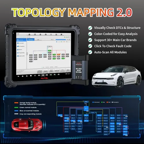 Vista 4 de Autel MaxiSys Ultra ADAS, herramienta de diagnóstico de escaneo inteligente superior 2025 con software de calibración del sistema ADAS