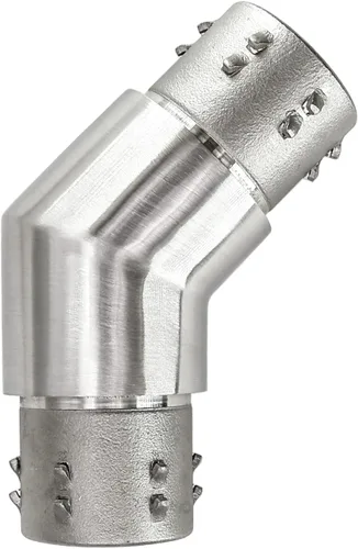 Vista 15 de Conector de barandilla de acero inoxidable 316, conector de codo de carpintero empotrado con forma de esquina de 3 vías para tubería de calibre 16
