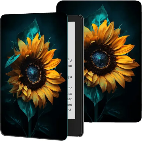 Vista 29 de Rossy Funda para Kindle de 10ª generación 2019, delgada, de piel sintética, ajustable, Smart Cover con encendido y apagado automático para Kindle