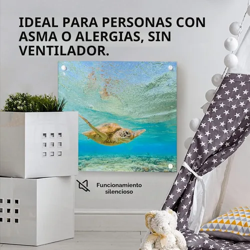 Vista 7 de EconoHome Panel de calentador de espacio para montaje en pared, con termostato, calentador de convección de 400 vatios, ideal para habitaciones