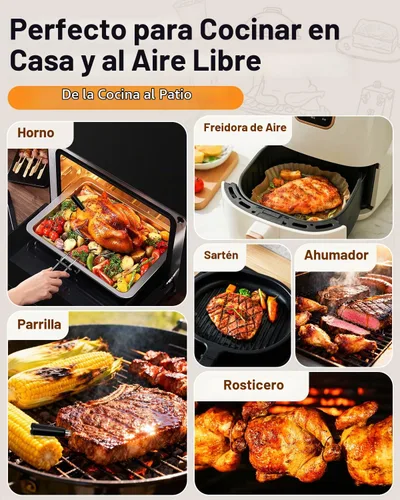 Vista 8 de Termómetro Inalámbrico para Carne con Alertas en Tiempo Real - Sonda Bluetooth Inteligente para Barbacoa, Parrilla, Horno, Ahumador - Bluetooth