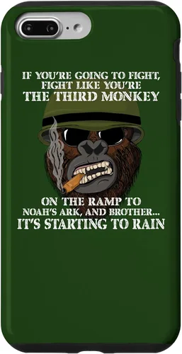 Vista 12 de iPhone 12 mini Fight Like the Third Monkey - Funda divertida de boxeo y meme MMA