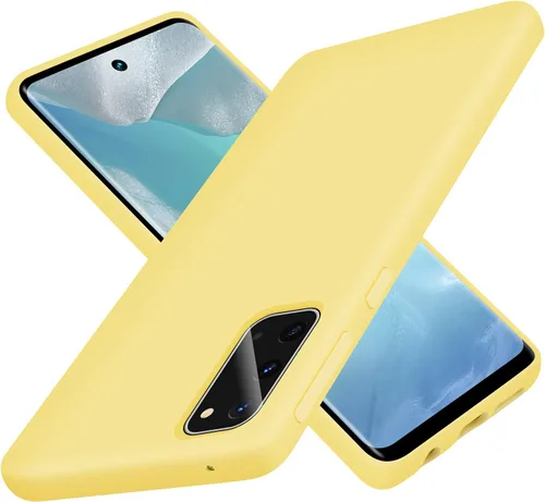 Vista 8 de Funda para Galaxy S20 de 6.2 pulgadas (2020), silicona líquida suave protectora y forro de microfibra antiarañazos, a prueba de golpes, compatible