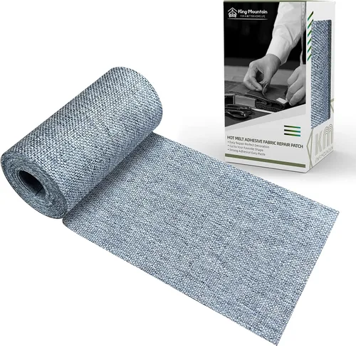 Vista 29 de KING MOUNTAIN Parche de lona para planchar, 3 x 60 pulgadas, parche de reparación de tela 100% algodón impermeable, utilizado para varios sofás