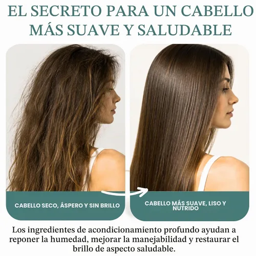 Vista 3 de Mascarilla capilar con aceite de romero, acondicionador profundo