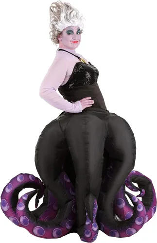 Vista 7 de Disguise Disfraz de Sirenita de Prestigio Ursula de talla grande para mujer, talla 4X
