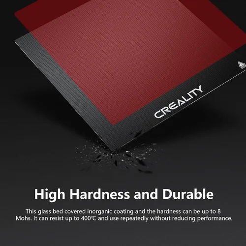 Vista 4 de Creality Plataforma de cama de cristal oficial para impresora 3D Ender 3, placa de vidrio templado de 235x235 mm para Ender 3 PRO/Ender 5 PRO/Ender
