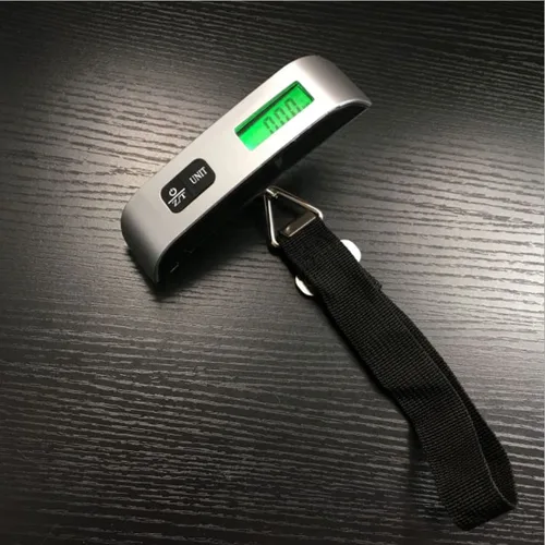 Vista 4 de Báscula digital portátil de equipaje colgante para viajes, báscula de peso de maleta, báscula electrónica de equipaje de alta precisión de 110.2