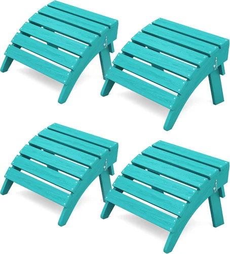 Vista 31 de KINGYES Otomana Adirondack plegable para silla Adirondack, Aruba