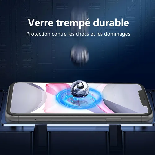 Vista 174 de NEW'C Paquete de 3 protectores de pantalla de privacidad para iPhone Air/iPhone 17 Air (6.5 pulgadas), película de vidrio templado antiespía