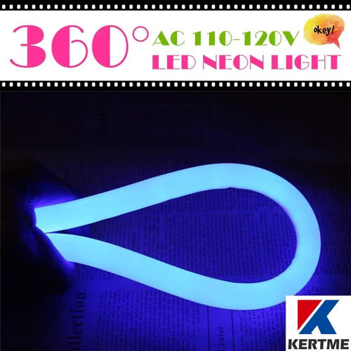 Vista 3 de luz LED de neón de 360 grados