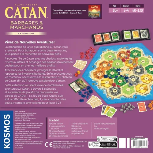 Vista 3 de Juego de mesa CATAN Traders & Barbarians Expansión (6ª edición) Explora nuevas aventuras, juego de estrategia para niños y adultos, a partir de 12