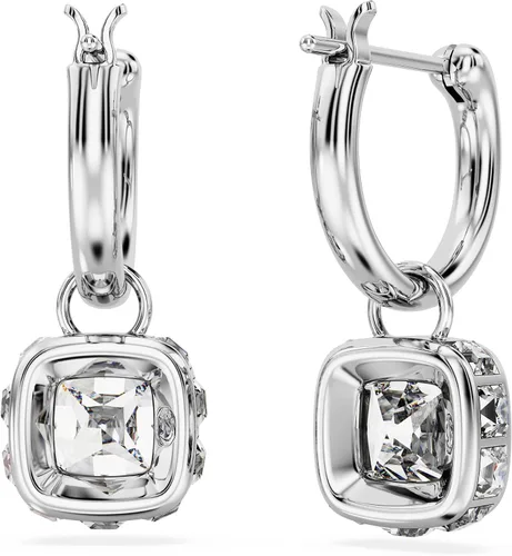 Vista 4 de Swarovski Chroma Stud Earring Collection, Rhodium and Gold Tone Finishes, Multi-Color Crystals