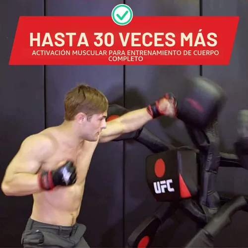 Vista 3 de BAS UFC Body Action System - Almohadillas ajustables para golpear y patear - ¡Entrenamiento de artes marciales: MMA, boxeo, karate, Muay Thai y más!