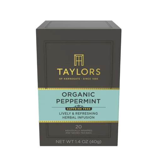 Vista 20 de Taylors of Harrogate Té de hierbas orgánicas de manzanilla, bolsas envueltas individualmente, 20 unidades (paquete de 1), suave, sedoso y suave, sin
