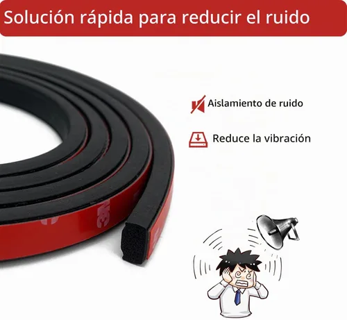 Vista 3 de Tira de sellado de goma de espuma, autoadhesivo rectangular de goma EPDM para RV, barco, automóvil, camión, marina, puertas de garaje/ventana y más