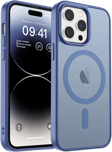 Vista 256 de zapica Funda magnética para iPhone Air, con protector de pantalla de vidrio templado, compatible con MagSafe, translúcida mate, a prueba de golpes