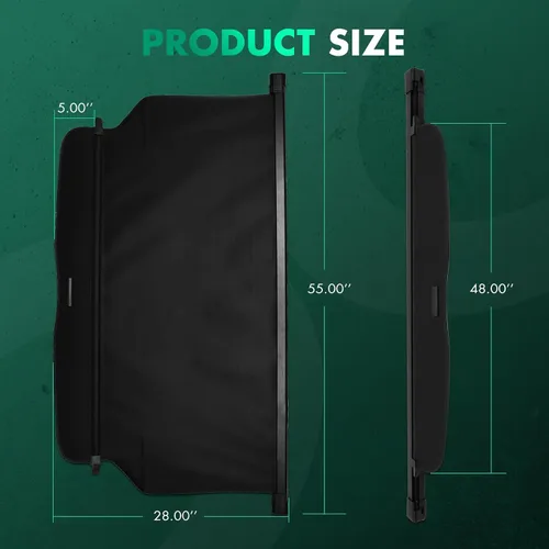 Vista 22 de SCITOO Funda de Carga 2011-2015 Compatible con Smart Fortwo 2008-2015 Compatible con Smart Fortwo 1.0L Funda Trasera Retráctil Mejorada con Aluminio