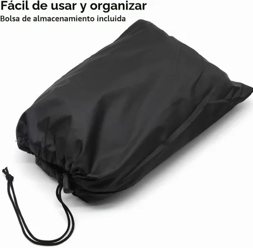 Vista 6 de Funda para cortacésped de giro cero, ajuste universal 600D poliéster Oxford, resistente a la intemperie UV con hebilla resistente al viento, cordón